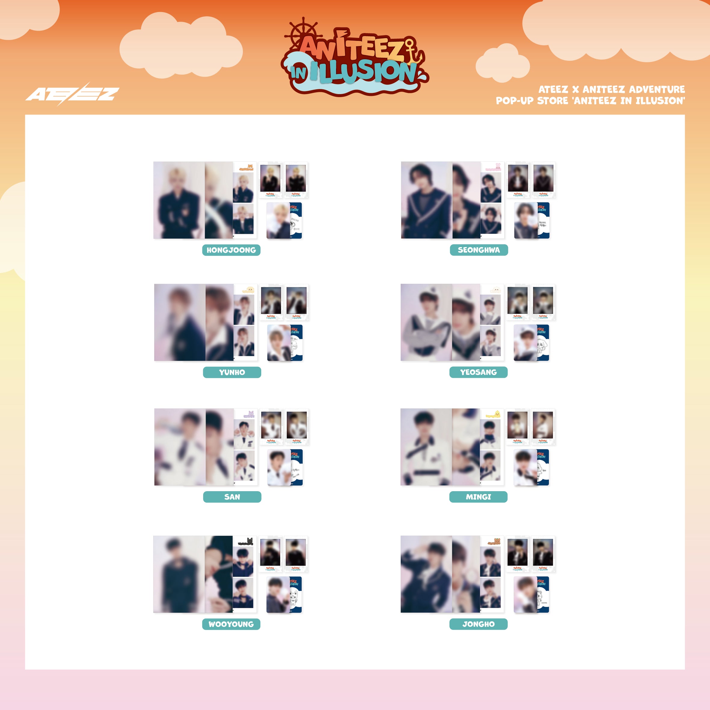 ATEEZ X ANITEEZ ADVENTURE POP-UP STORE ANITEEZ IN ILLUSION OFFICIAL MD