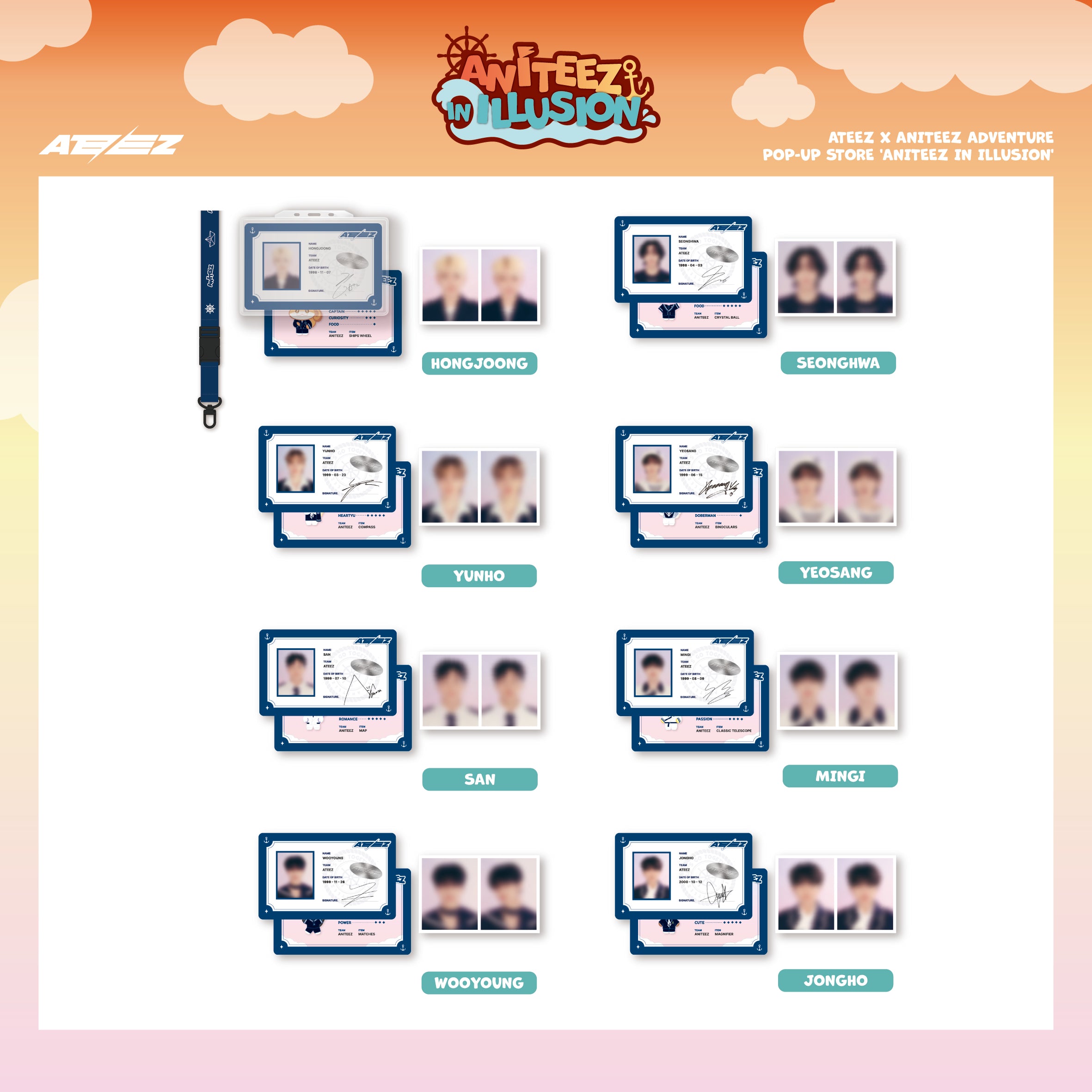 ATEEZ X ANITEEZ ADVENTURE POP-UP STORE ANITEEZ IN ILLUSION OFFICIAL MD