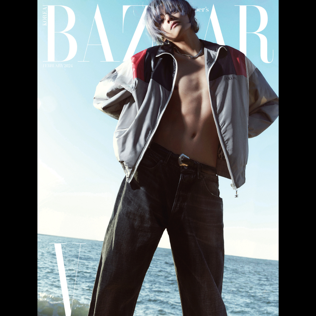 BTS V cover BAZAAR KOREA Magazine 2024 February