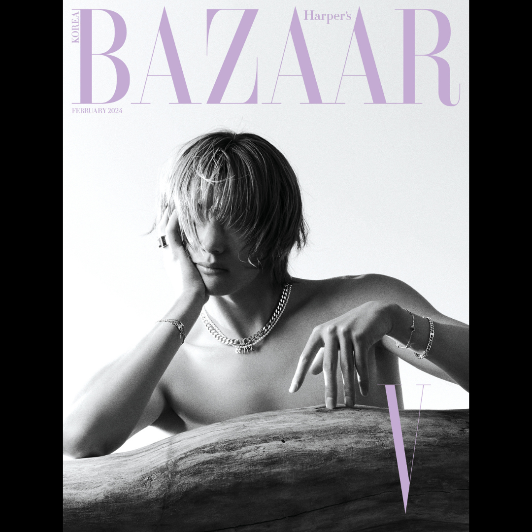 BTS V cover BAZAAR KOREA Magazine 2024 February