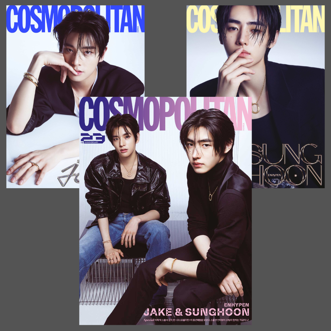 [予約注文] ENHYPEN JAKE SUNGHOON 表紙 COSMOPOLITAN Korea Magazine 2023 9月号