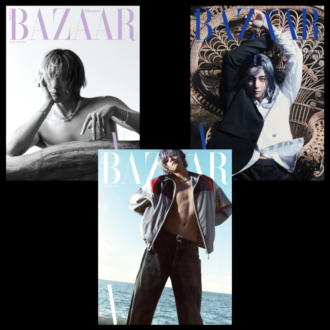 BTS V cover BAZAAR KOREA Magazine 2024 February