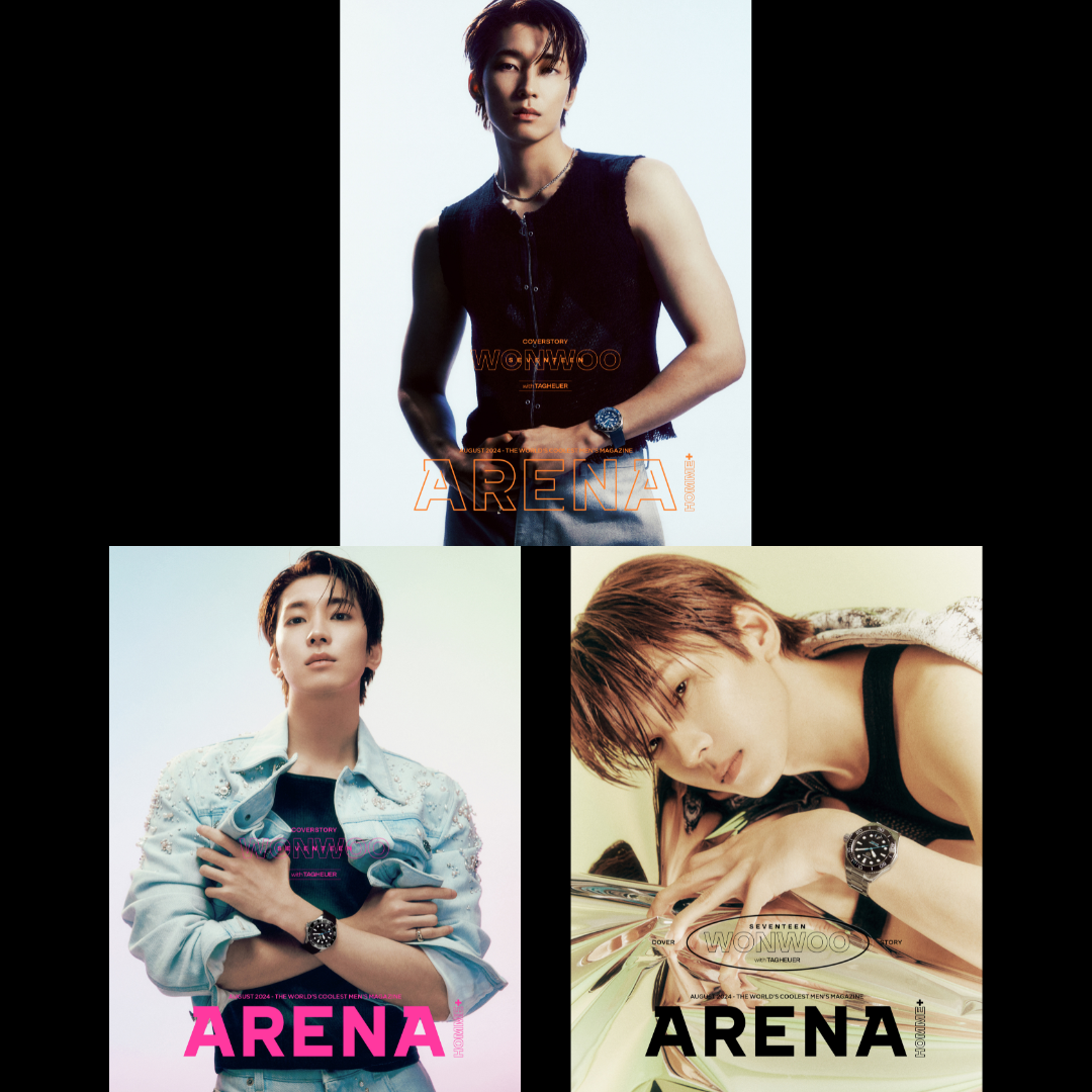 세븐틴 원우 SEVENTEEN WONWOO 표지 ARENA HOMME Magazine 2024 8월호