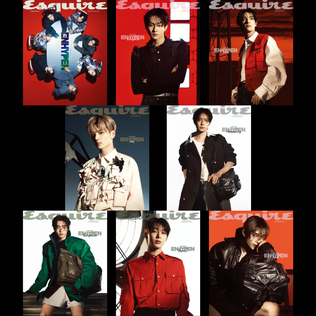 [PRE-ORDER] ENHYPEN cover ESQUIRE Korea Magazine 2024 March