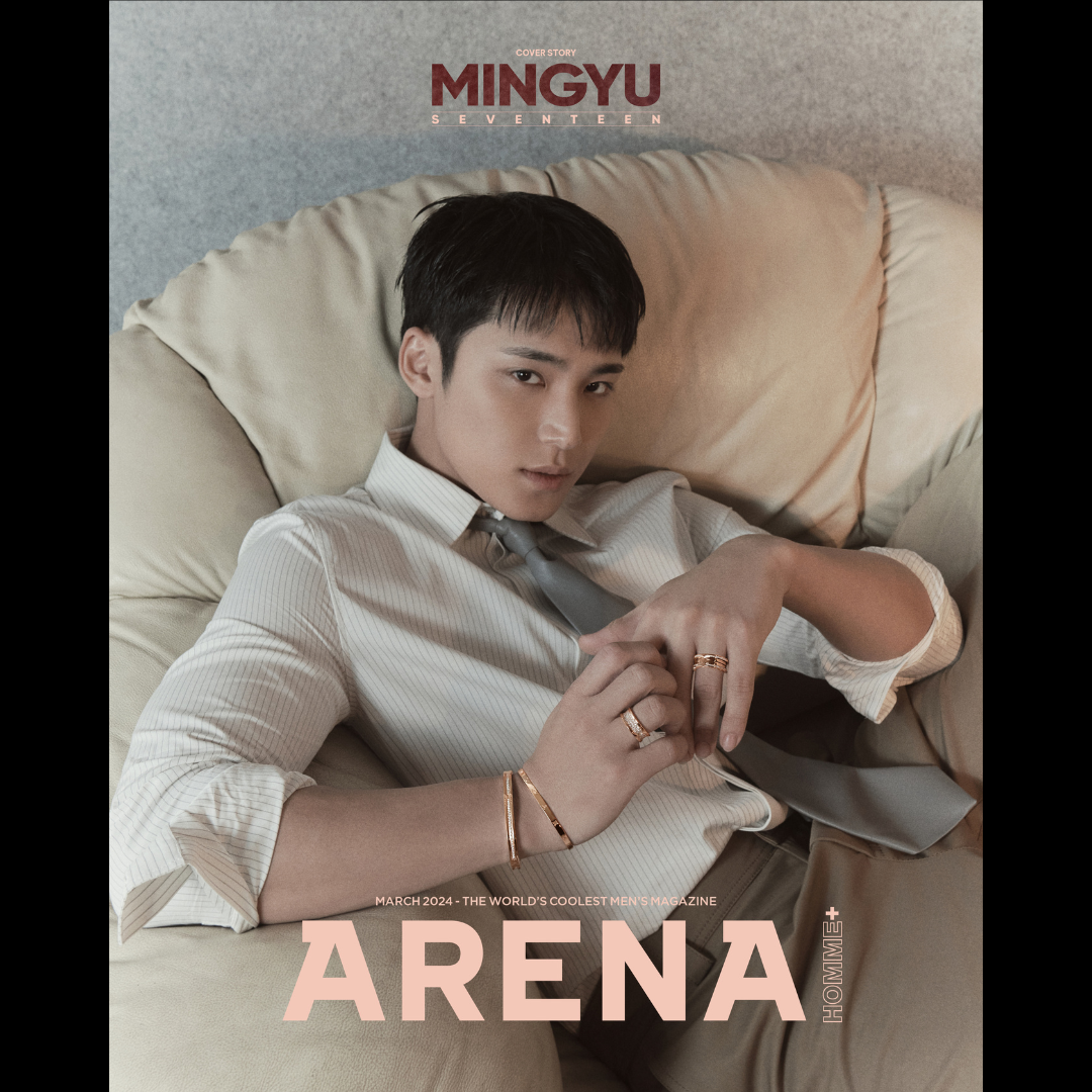 SEVENTEEN MINGYU cover ARENA HOMME Magazine 2024 March