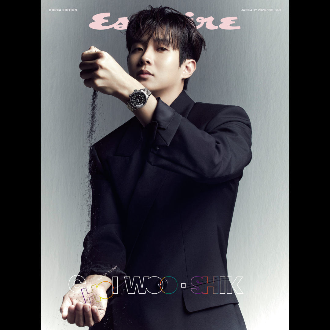 CHOI WOO SHIK cover ESQUIRE Korea Magazine 2024 January
