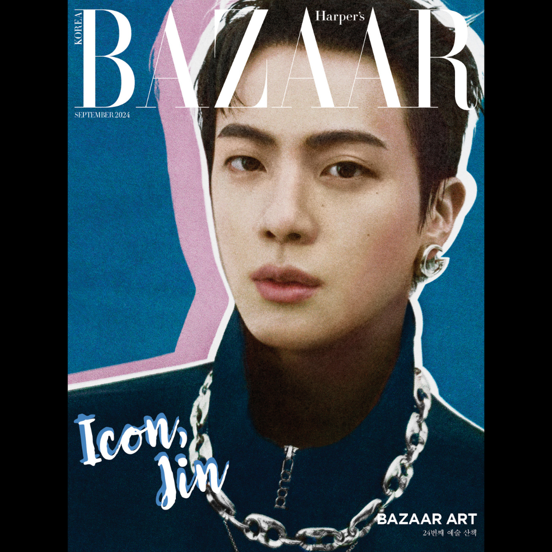 BTS JIN cover BAZAAR KOREA Magazine 2024 September