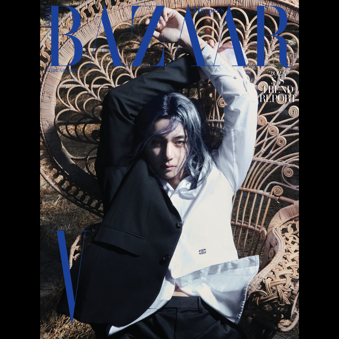 BTS V cover BAZAAR KOREA Magazine 2024 February