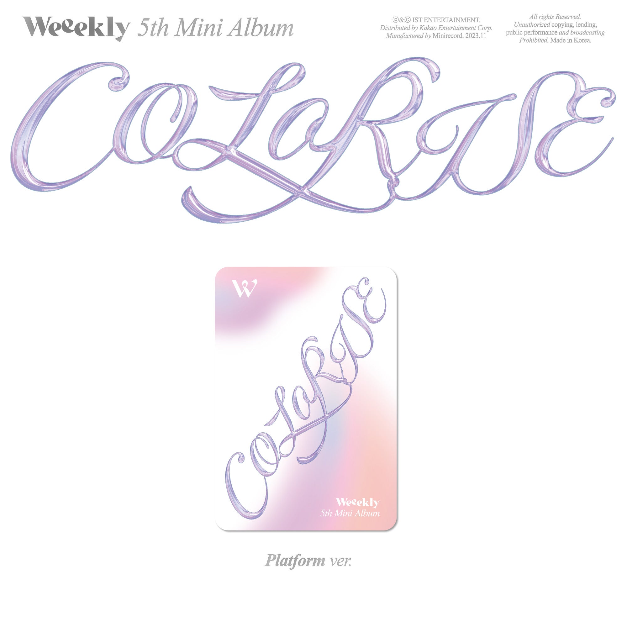 Weeekly - 5th Mini Album ColoRise (Platform Ver.)