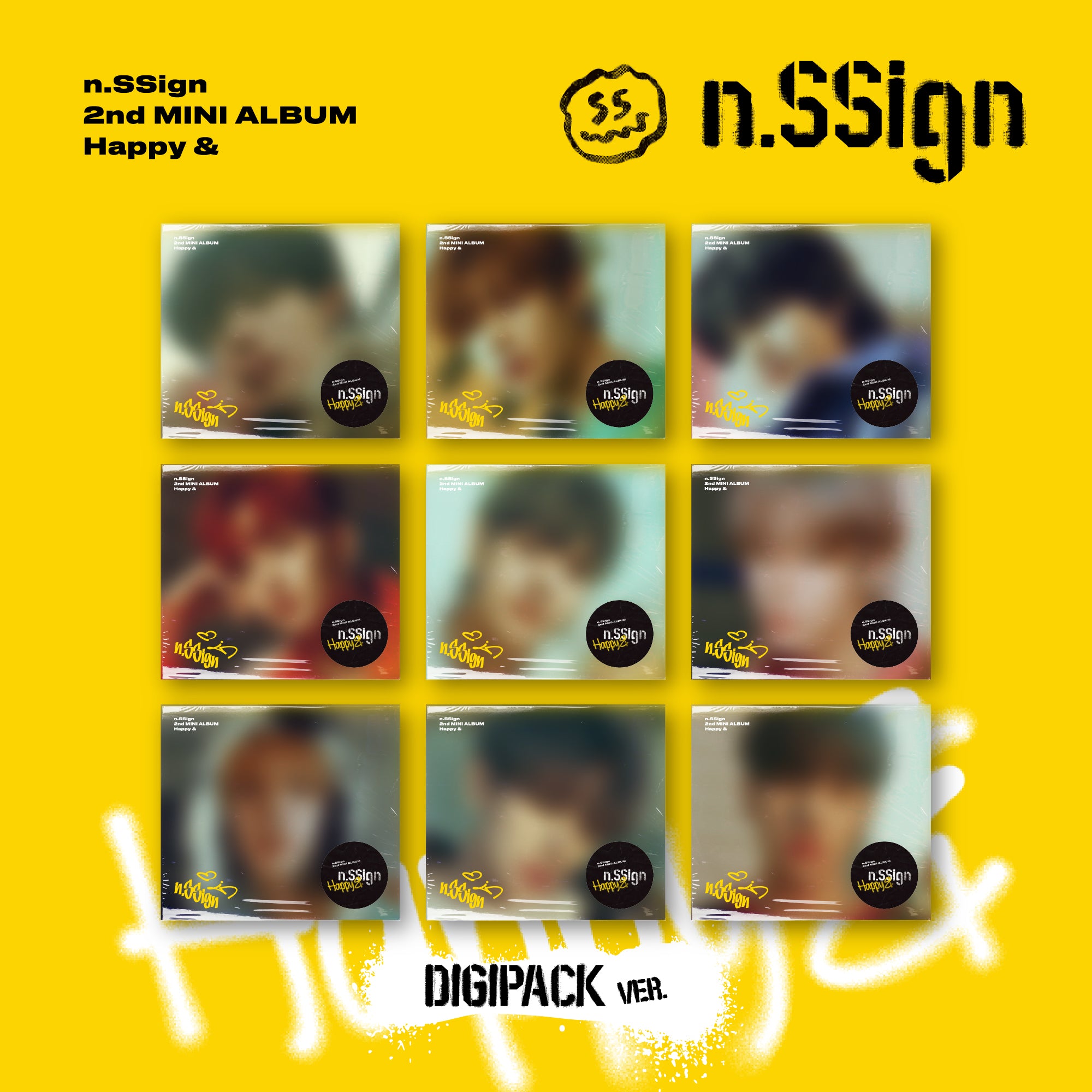 n.SSign - 2nd Mini Album Happy & (Digipack ver.)