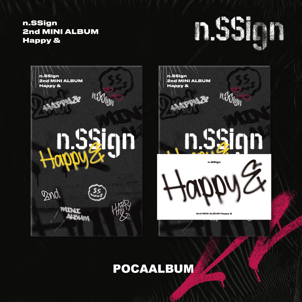 n.SSign - 2nd Mini Album Happy & (POCAALBUM)