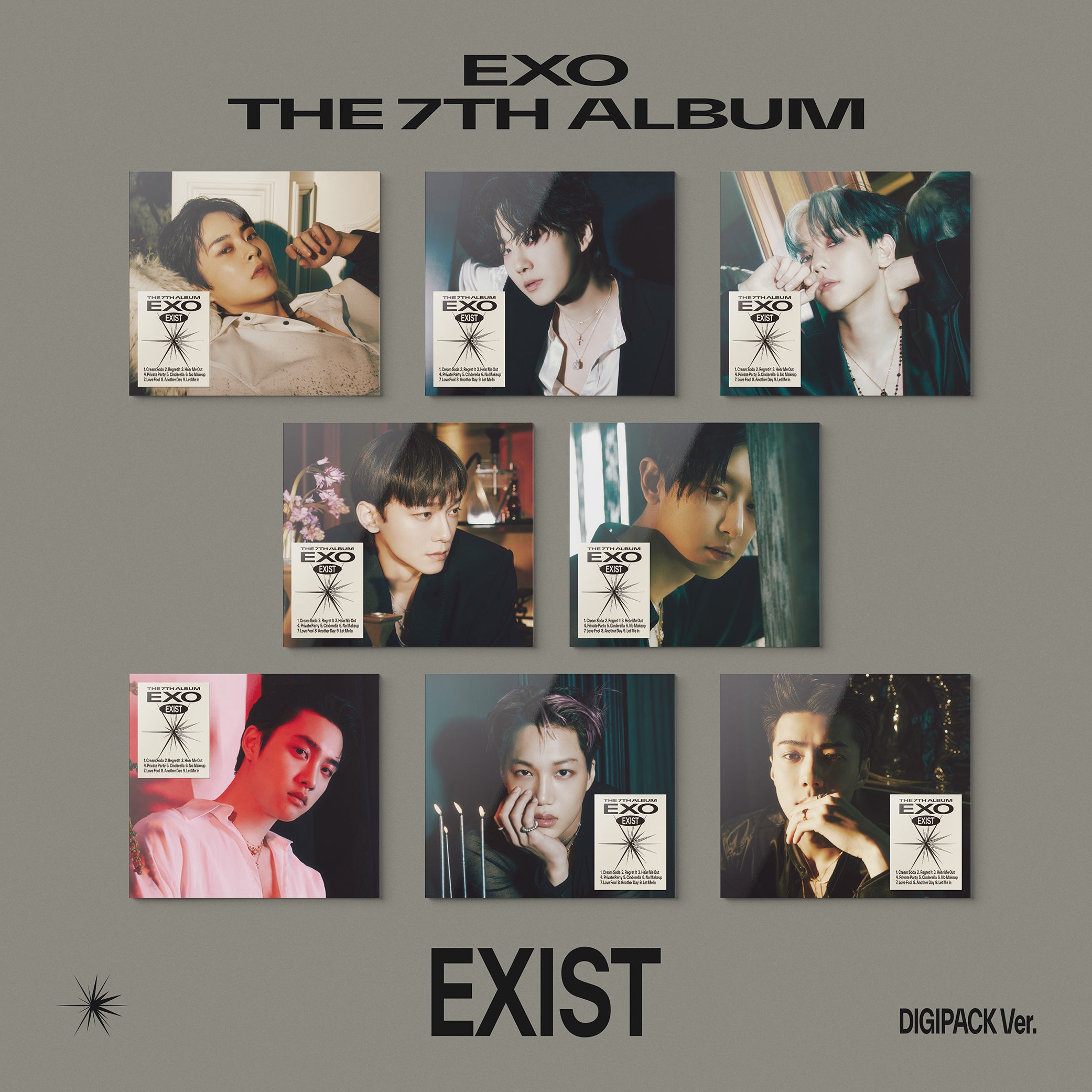 EXO - 7º álbum completo EXIST (Digipack Ver.)