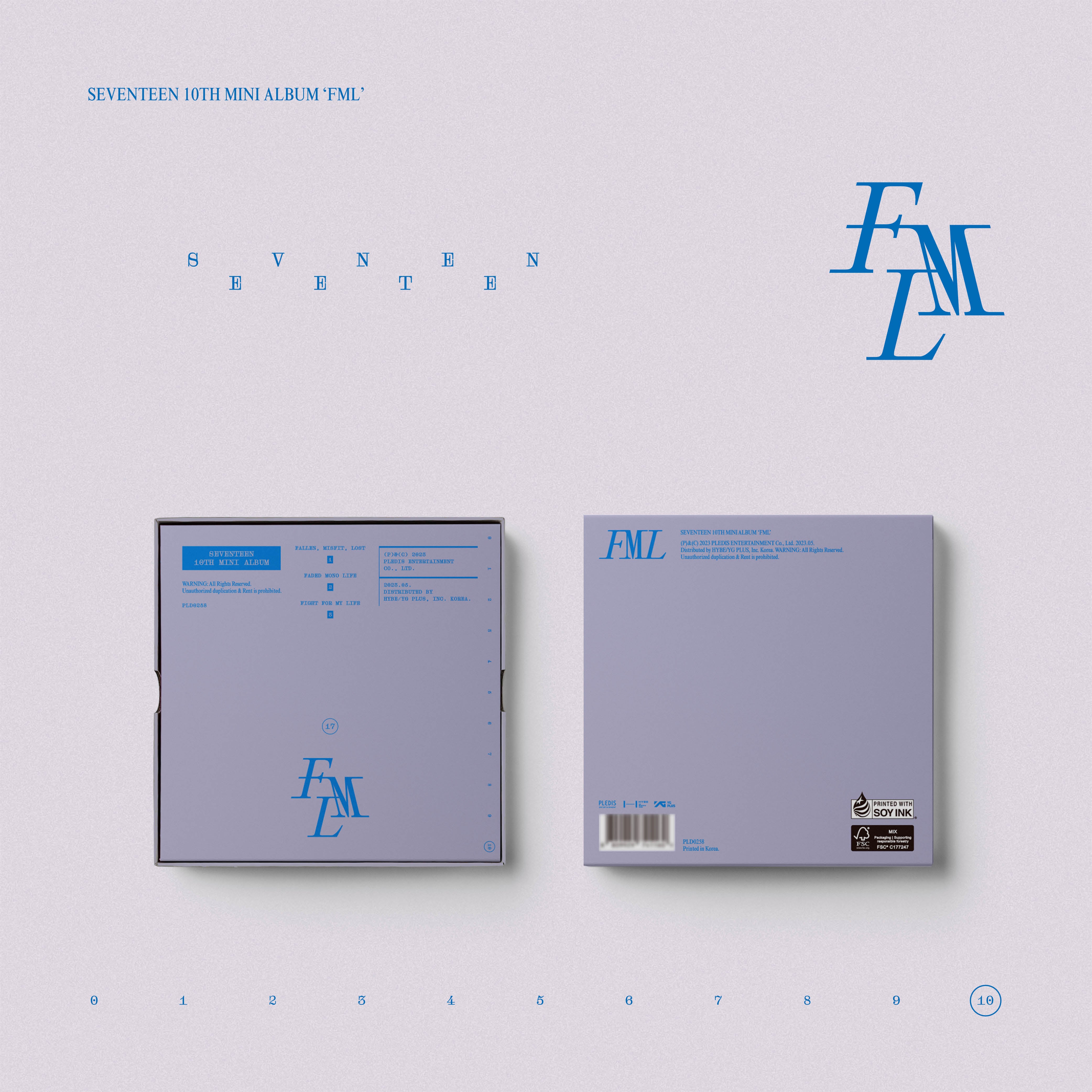 SEVENTEEN - 10º Mini Álbum FML (Versión DELUXE)